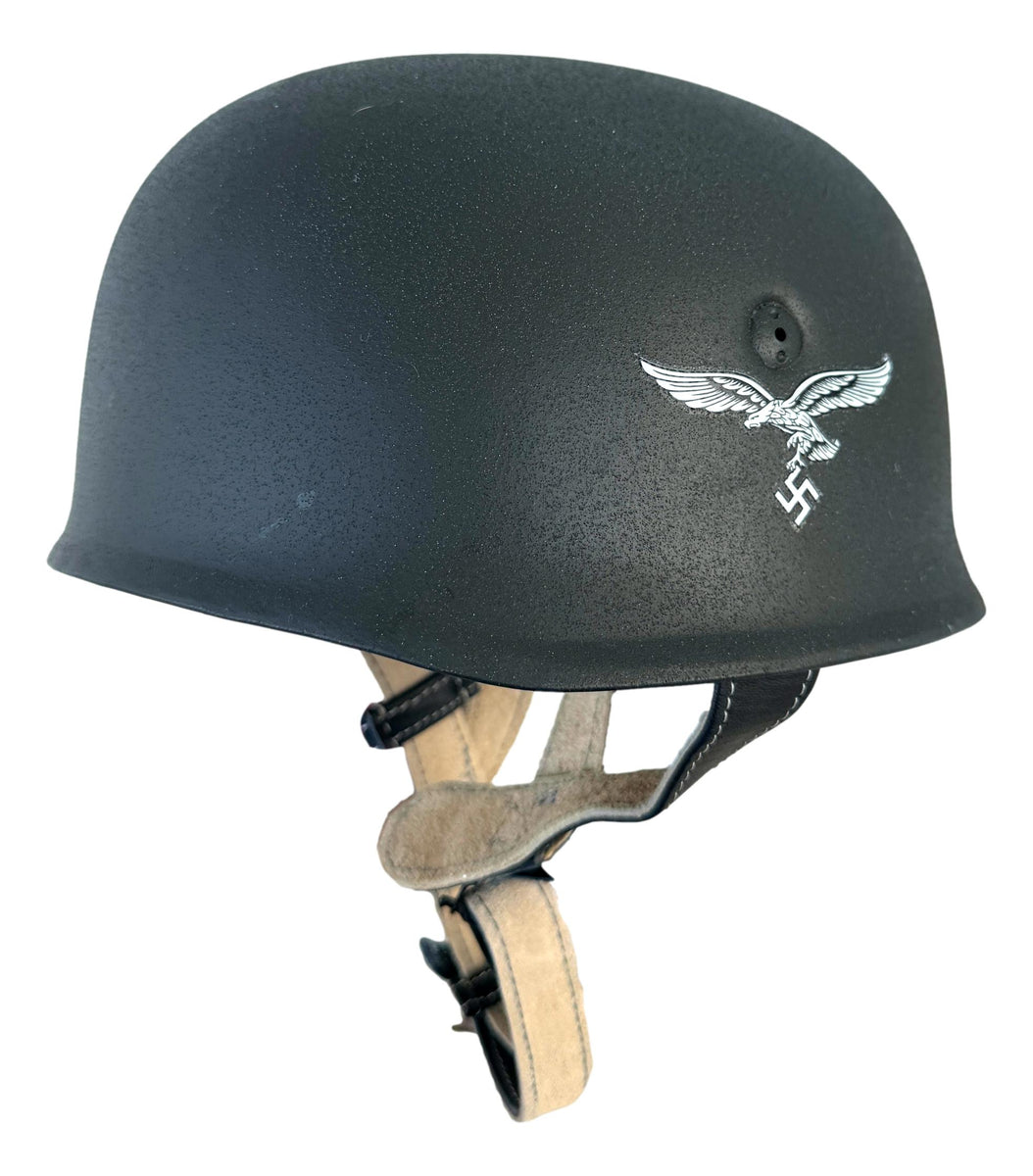 german paratrooper motorcycle helmet WW2 German M38 Fallschirmjäger Helmet- Reproduction with Single Decal – Mike's Militaria