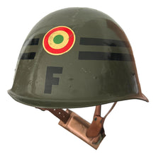  Hungarian M70 Steel Helmet with Traffic Control Insignia, Size Medium 55-58CM