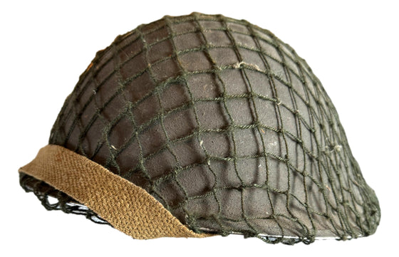 Early British MkIV "Turtle Shell" Helmet with Net