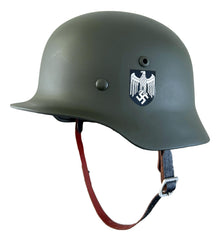  WW2 German M35 Double Decal Heer Helmet- Repro