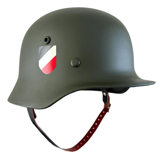 WW2 German M35 Double Decal Heer Helmet- Repro