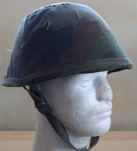 Yugoslavian M59/85 Steel Helmet with Camo Cover #4
