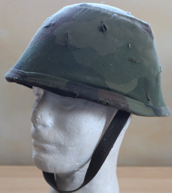 Yugoslavian M59/85 Steel Helmet with Camo Cover #4