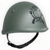 WW2 Italian M33 Helmet, Restored with Bersaglieri Stencil. Size 56cm
