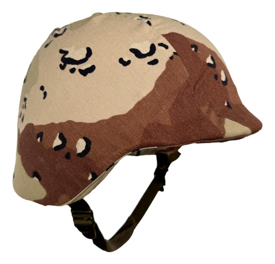 U.S. 6 Color Desert "Chocolate Chip" PASGT Helmet Cover- Unissued, Size Med/Large