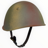 WW2 Italian M33 Helmet, Restored with Gothic Line Camo Paint. Size 58cm