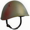 WW2 Italian M33 Helmet, Restored with Gothic Line Camo Paint. Size 57cm