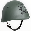 WW2 Italian M33 Helmet, Restored with Alpini Stencil. Size 58cm