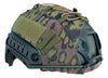 Hi-Cut FAST Helmet Cover. WW2 German SS Oak A Green/Summer Camo.