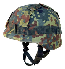  German Bundeswehr Flecktarn Kevlar Helmet Cover- Used