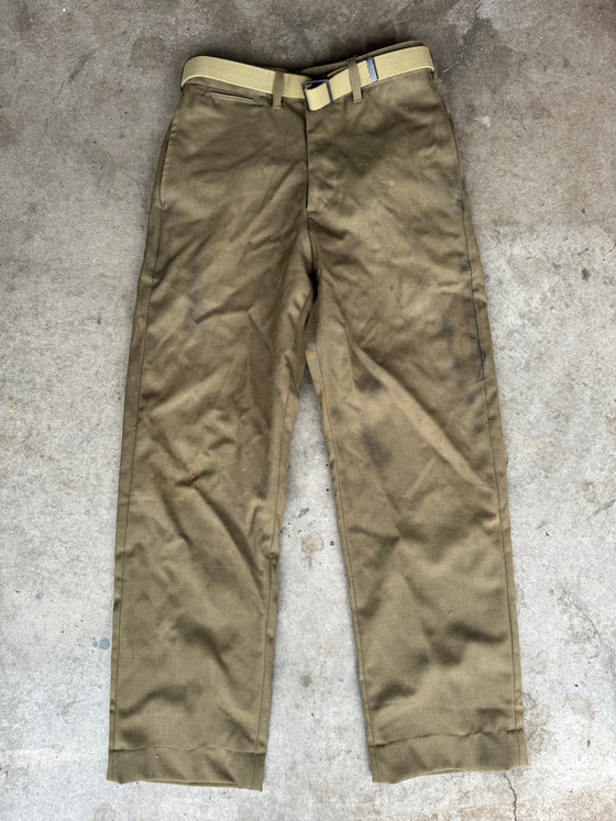 WW2 U.S. M37 Wool Trousers from Reveille. Size 30" Waist With Trouser Belt