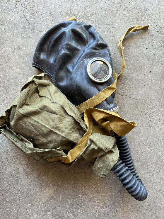 Soviet GP-5? Gas Mask. Size Large with Bag and Filter