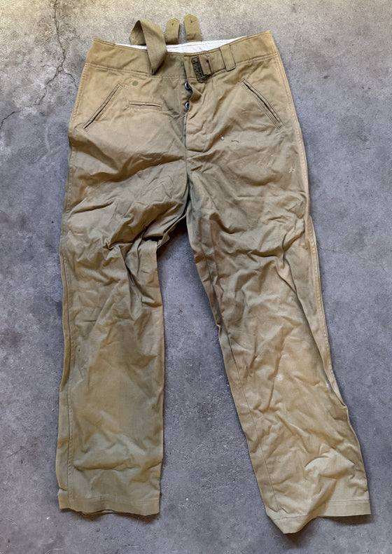 WW2 German M41 Tropical Trousers, Size 30" Waist from Reveille.