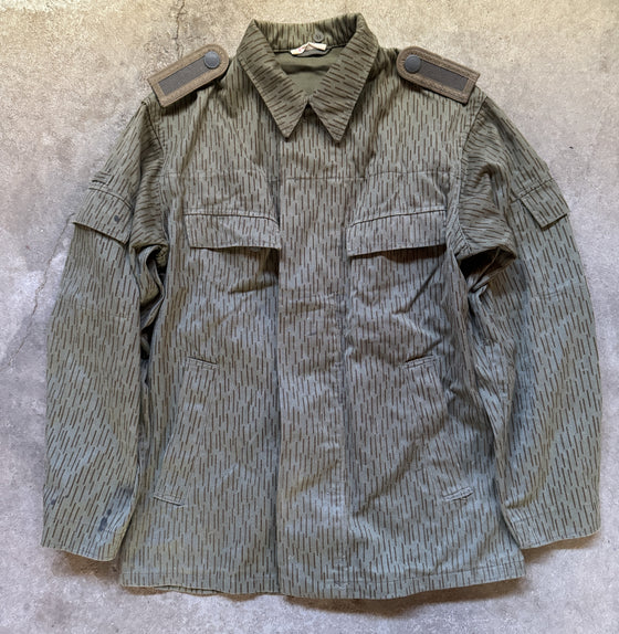 East German Strichtarn Field Shirt- Size K44- Unterfeldwebel Rank #2