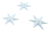 WW1 Austro-Hungarian White Rank Stars- 6 Pack.