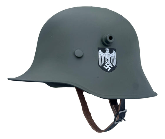 WW2 German M18 Transitional Heer Double Decal Helmet. Size 57Cm liner.