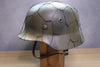 WW2 German M40 Camo Helmet With Normandy Chicken Wire 58CM Liner.