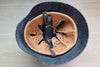 WW2 German M40 Camo Helmet With Normandy Chicken Wire 59CM Liner.