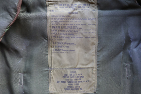 U.S. M83 PASGT Flak Vest with Soft Inserts 1983 Dated. RARE.