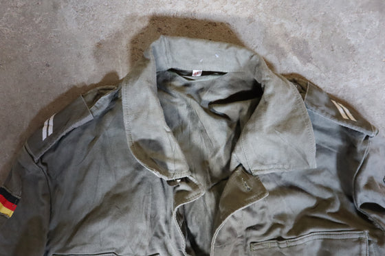 German Bundeswehr Moleskin Field Shirt with Gefreiter Shoulder Boards. Size 12.