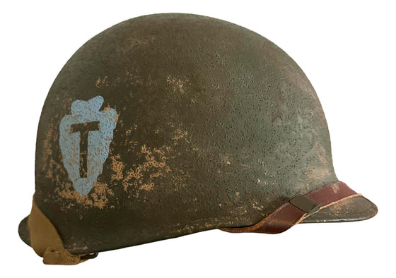 WW2 U.S. 36th Infantry Division M1 Steel Helmet used in Reveille
