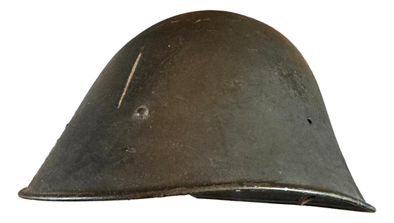 WW2 German/Dutch KNIL "Schuma" Captured Steel Helmet.
