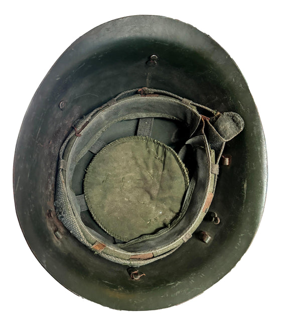 Chinese Camouflage GK80 Steel Helmet, Sino-Vietnam War camo pattern.