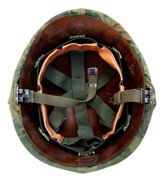 USMC Vietnam War M1 Helmet with Original Cover #4