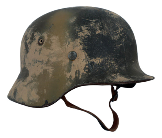 WW2 German M40 "Italy" Camouflage Helmet used in Reveille