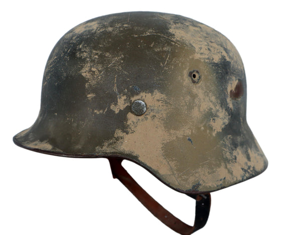 WW2 German M40 "Italy" Camouflage Helmet used in Reveille