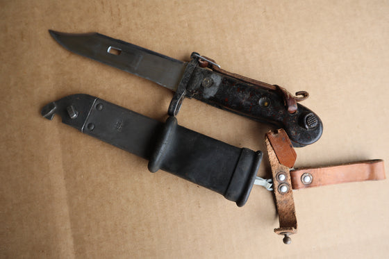 Polish Type 1 AKM Bayonet with Scabbard. #1