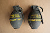 2 Vietnam War Replica M61 Grenades with Spring Kits