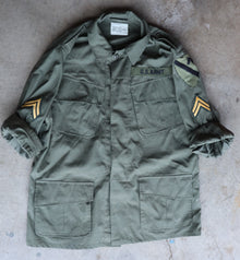  U.S. Vietnam War 2nd Pattern Jungle Fatigue Top. Reproduction with Patches