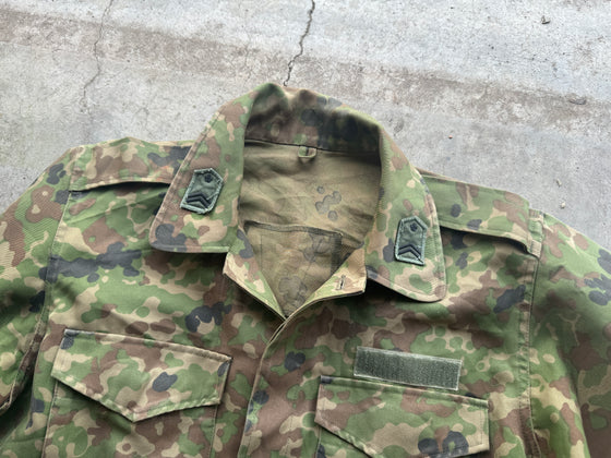 Japanese "Flecktarn" or "Jitei" Camo Field Shirt with Rank- Small-Short