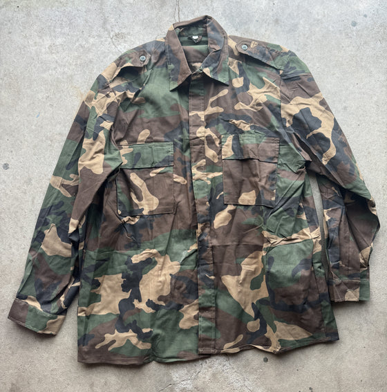 Croatian Woodland Camouflage Lightweight Field Shirt, Size 50" Chest