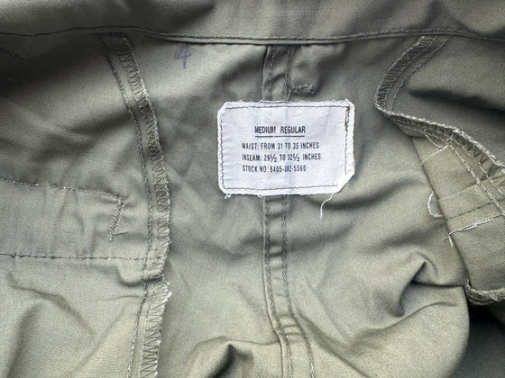 U.S. Unissued 1st Pattern Jungle Fatigue Trousers, Medium Regular