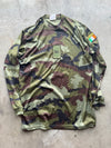 Irish DPM Camo Combat Shirt with Rank Patch, XXL