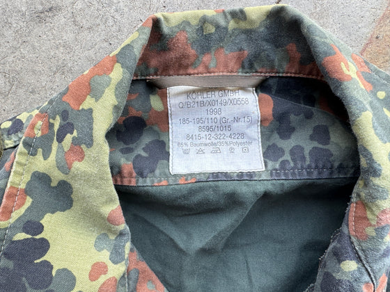 Blinged-Out German Flecktarn Field Shirt, Size 15