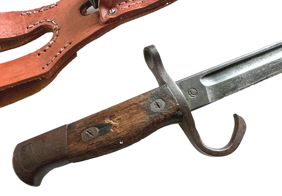 Japanese Type 30 Bayonet with Scabbard and Repro Frog
