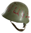 Serbian M59/85 Steel Helmet with Bad-Ass Graffiti.
