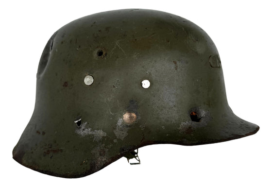 M42/65 Spanish Helmet used in YouTube Ballistic Test