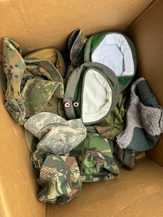 Grab Box of Tons of Military Caps.