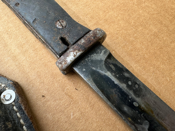 WW2 German S84/98 Bayonet with Scabbard and Reproduction Frog (Artur)