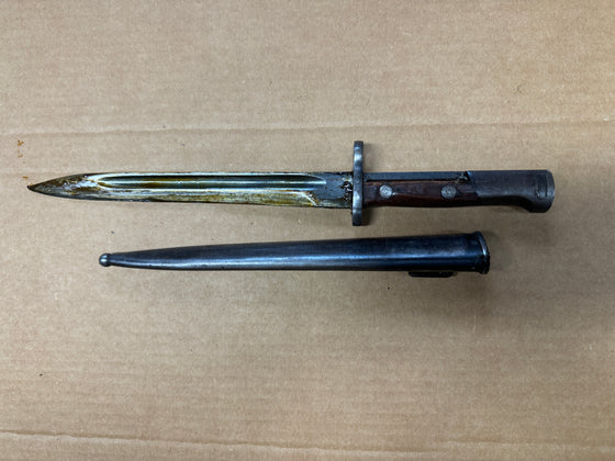 Yugoslavian M48 Bayonet with Scabbard (Broken Grip)
