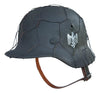WW2 German M40 Single Decal Heer Helmet W/Normandy Chicken Wire and 56cm Liner