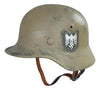 WW2 German M40 Single Decal DAK Tan Helmet 57cm Liner