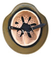 WW2 German M40 Single Decal DAK Tan Helmet 57cm Liner