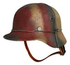 WW2 German M40 Rough Texture "Gothic Line" Camo Helmet With Foliage Wire 57CM Liner.