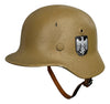 WW2 German M40 Single Decal DAK Tan Helmet 57cm Liner