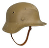 WW2 German M40 Single Decal DAK Tan Helmet 57cm Liner
